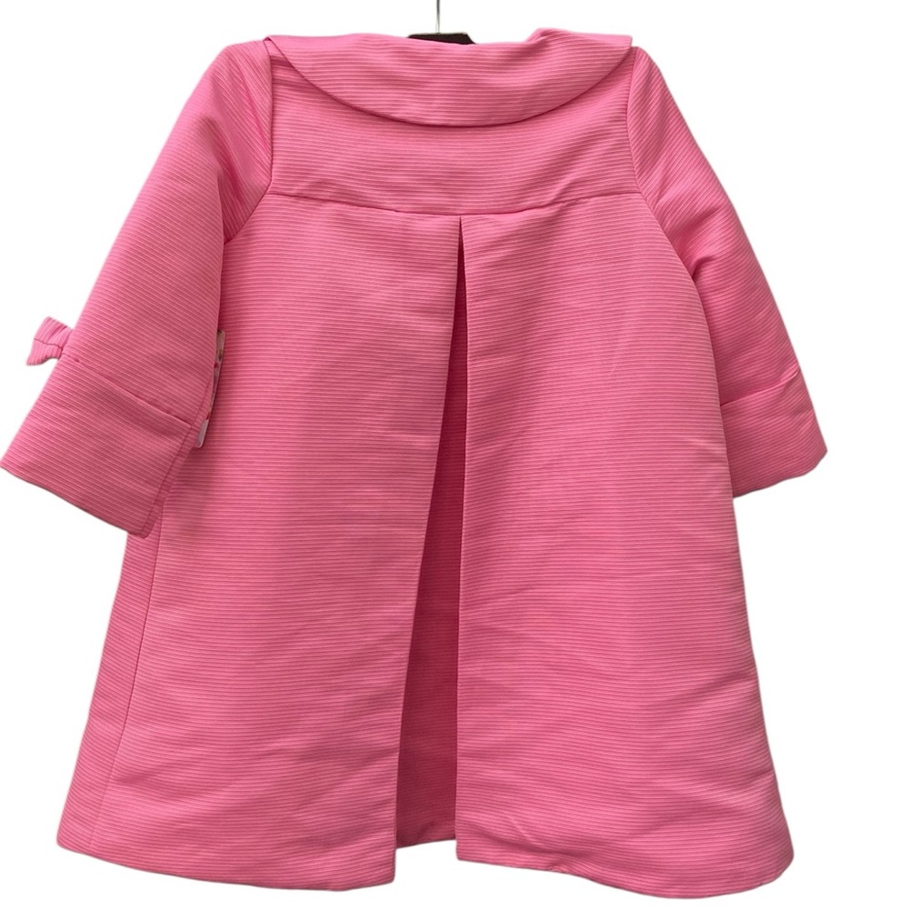 Tommy Bahama Girl’s Pink Dress Jacket Bow Accents One Button Closure NEW - Picture 2 of 9